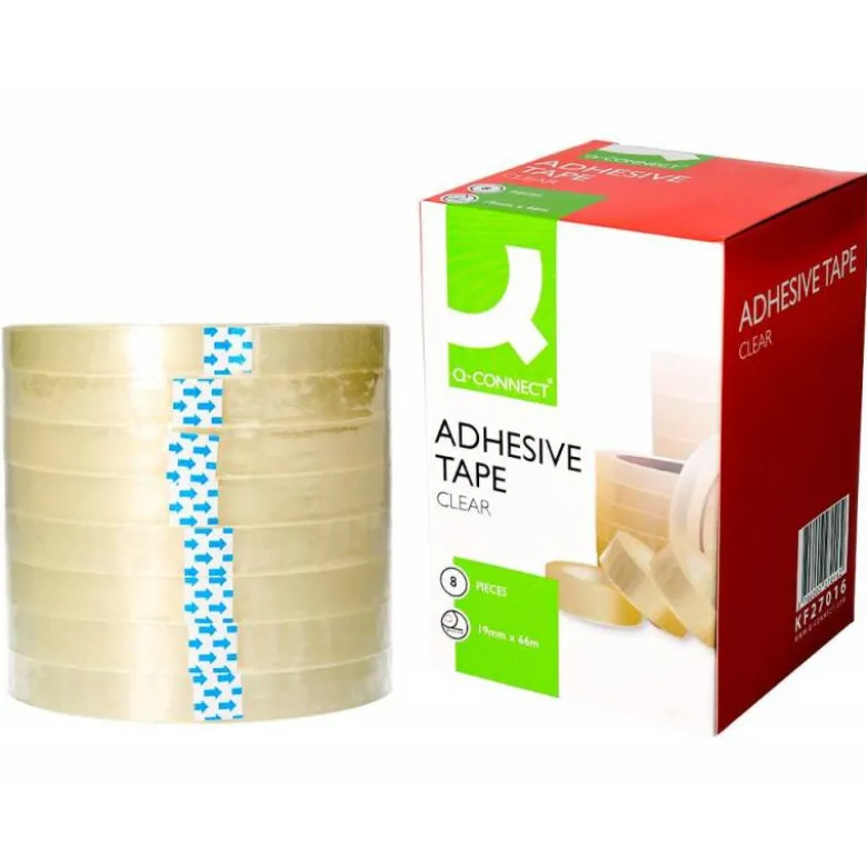 Cinta marca Q-Connect adhesiva 66m x 19mm