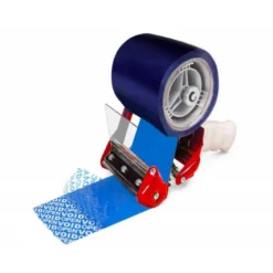 Cinta marca Q-Connect adhesiva de Seguridad Azul 35 metros x 33 mm