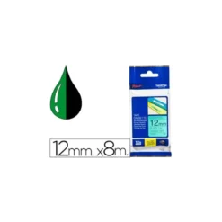 Cintas Brother TZE-731 12mm (ancho) x 8m (largo) laminada verde/negro
