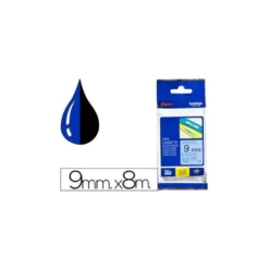 Cintas Brother TZE-521 9mm (ancho) x 8m (largo) laminada azul/negro
