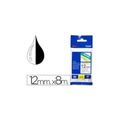 Cintas Brother TZE-231 12mm (ancho) x 8m (largo) laminada blanco/negro
