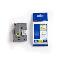 Cintas Brother TZE-S231 12mm (ancho) x 8m (largo) laminada blanco/negro