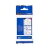 Cintas Brother TZ-FA3 12mm (ancho) x 3m (largo) textil azul/blanco