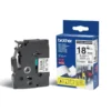 Cintas Brother TZ-S241 18mm (ancho) x 8m (largo) laminada Blanco/negro