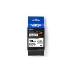 Cintas Brother TZ-S241 18mm (ancho) x 8m (largo) laminada Blanco/negro