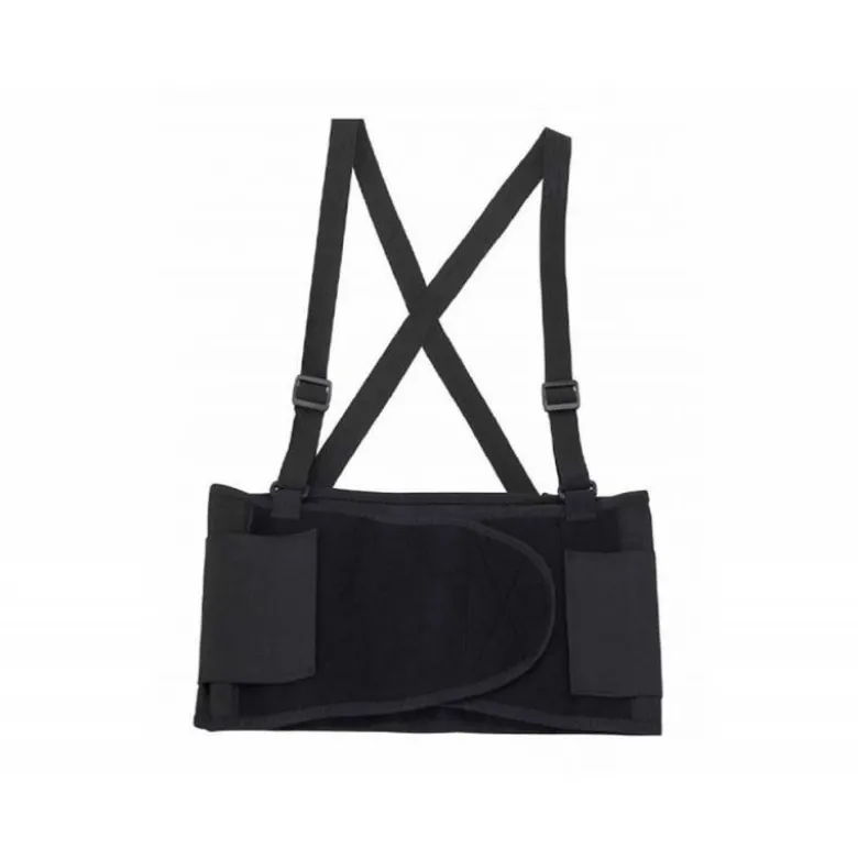 CINTURON ANTILUMBAGO FARU ELASTICO CON TIRANTES TALLA XL COLOR NEGRO