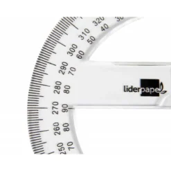 Circulo de plastico Liderpapel escala 0º a 360º