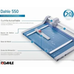 Cizalla de rodillo profesional 550 de Dahle Din A4 20 hojas