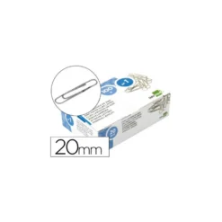 Clips liderpapel nº1 labiados 20 mm caja de 100 unidades