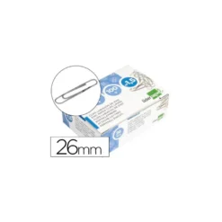Clips marca Liderpapel Nº 1,5 labiados 26 mm