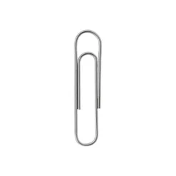 Clips niquelados Nº 2 marca Q-Connect 32 mm