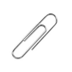 Clips niquelados Nº 3 marca Q-Connect 43 mm