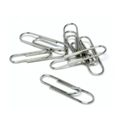 Clips niquelados Nº 3 marca Q-Connect 43 mm