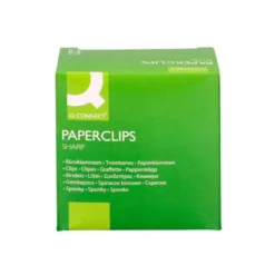 Clips niquelados Nº 3 marca Q-Connect 50 mm