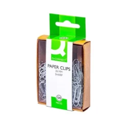 Clips niquelados Nº 1,5 marca Q-Connect 26 mm