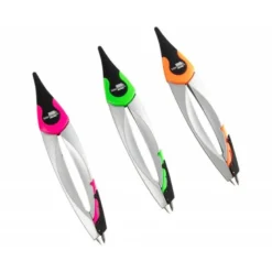 Compas escolar Liderpapel con adaptador universal, minas, afilaminas y goma. Colores surtidos