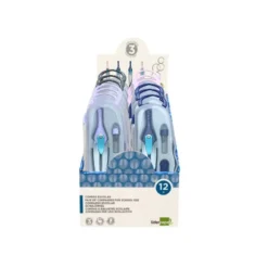 COMPAS LIDERPAPEL LOCK DEVICE CON ADAPTADOR UNIVERSAL Y TUBO DE MINAS EXPOSITOR CON 12 UNIDADES COLORES SURTIDOS