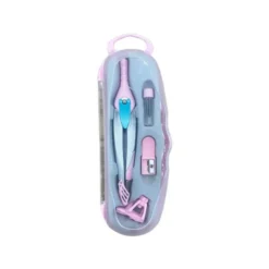 COMPAS LIDERPAPEL LOCK DEVICE CON ADAPTADOR UNIVERSAL Y TUBO DE MINAS COLOR ROSA CLARO