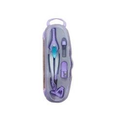 COMPAS LIDERPAPEL LOCK DEVICE CON ADAPTADOR UNIVERSAL Y TUBO DE MINAS COLOR VIOLETA