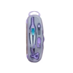 COMPAS LIDERPAPEL LOCK DEVICE CON ADAPTADOR UNIVERSAL Y TUBO DE MINAS COLOR VIOLETA