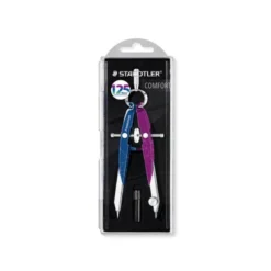 COMPAS STAEDTLER MICROMETRICO MARS 556 AZUL/LILA CON HUSILLO Y RUEDA CENTRAL