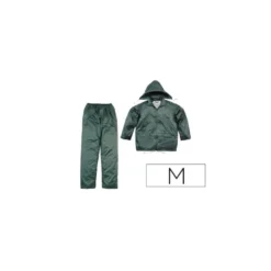 CONJUNTO DE LLUVIA DELTAPLUS 400 POLIESTER/PVC VERDE TALLA M