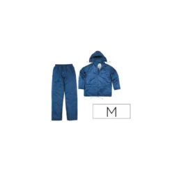 CONJUNTO DE LLUVIA DELTAPLUS 400 POLIESTER/PVC AZUL MARINO TALLA M