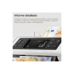 CONTADOR TOTALIZADOR DE BILLETES SAFESCAN 2265 CUENTA EURO LIBRA MEZCLADOS VERIFICA UV/MG/COLOR/TAMAÑO Y ESPESOR