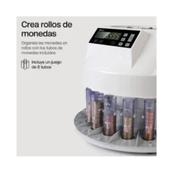 Contador y clasificador de monedas marca Safescan 250 monedas por minuto