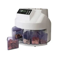Contador y clasificador de monedas marca Safescan 250 monedas por minuto