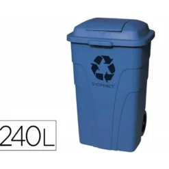 Contenedor de plastico Q-Connec de 240 L
