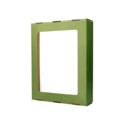 CONTENEDOR PAPELERA RECICLAJE LIDERPAPEL ECOUSE CARTON 100% RECICLADO Y RECICLABLE 70 LITROS 450X350X650 MM