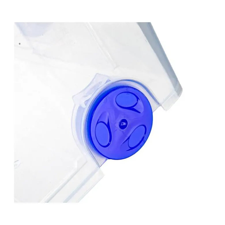 CONTENEDOR PLASTICO PLASTICFORTE N 7 TRANSPARENTE CON TAPA 61L 73X41X32 CM