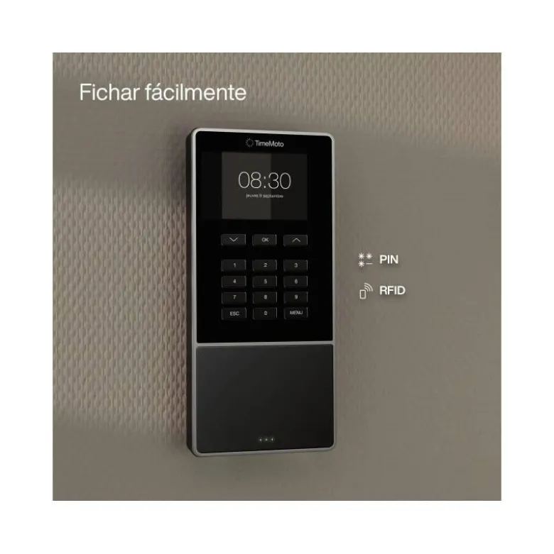 CONTROLADOR DE PRESENCIA SAFESCAN TM-616 CON CODIGO PIN O TARJETA RFID HASTA 200 USUARIOS CONEXION ETHERNET Y