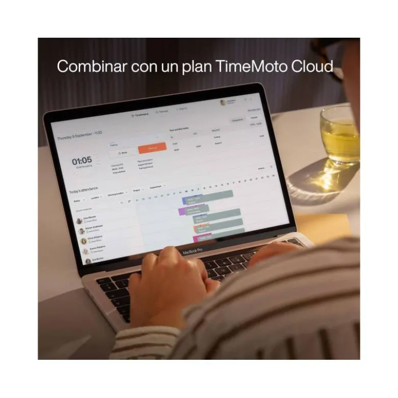 CONTROLADOR DE PRESENCIA SAFESCAN TM-626 CON CODIGO PIN TARJETA RFID O HUELLA DACTILAR HASTA 200 USUARIOS