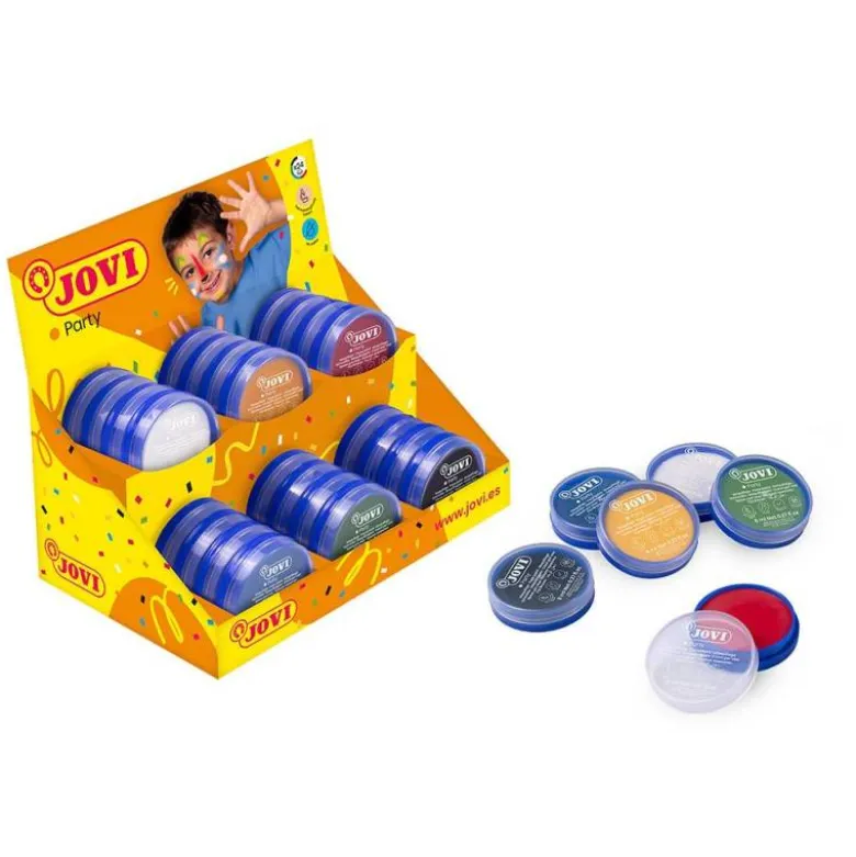 CREMA MAQUILLAJE JOVI FACE PAINT 8 ML EXPOSITOR DE 24 UNIDADES 6 COLORES SURTIDOS