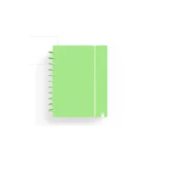 CUADERNO CARCHIVO INGENIOX FOAM A5 80H CUADRICULA VERDE PASTEL
