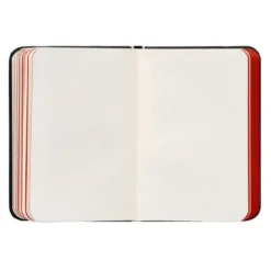 CUADERNO CON GOMILLA ANTARTIK NOTES TAPA DURA A7 HOJAS LISAS NEGRO Y ROJO 80 HOJAS 80 GR FSC