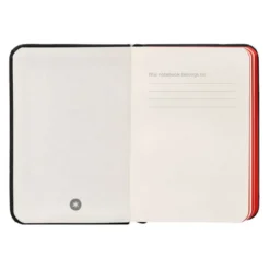 CUADERNO CON GOMILLA ANTARTIK NOTES TAPA DURA A7 HOJAS LISAS NEGRO Y ROJO 80 HOJAS 80 GR FSC
