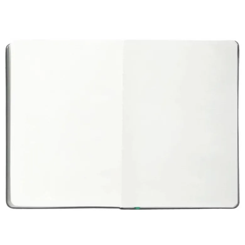 CUADERNO CON GOMILLA ANTARTIK NOTES TAPA DURA A5 HOJAS LISAS GRIS Y TURQUESA 100 HOJAS 80 GR FSC