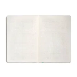 CUADERNO CON GOMILLA ANTARTIK NOTES TAPA BLANDA A5 HOJAS CUADRICULA GRIS Y TURQUESA 80 HOJAS 80 GR FSC