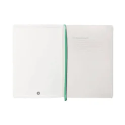 CUADERNO CON GOMILLA ANTARTIK NOTES TAPA BLANDA A5 HOJAS CUADRICULA GRIS Y TURQUESA 80 HOJAS 80 GR FSC