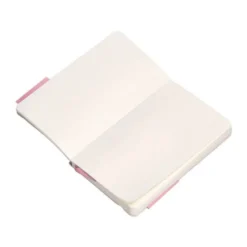 CUADERNO CON GOMILLA ANTARTIK NOTES TAPA BLANDA A6 HOJAS LISAS ROSA PASTEL 100 HOJAS 80 GR FSC