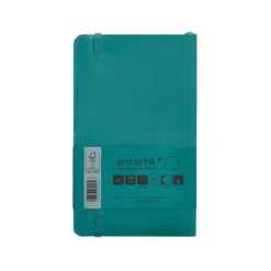 CUADERNO CON GOMILLA ANTARTIK NOTES TAPA BLANDA A6 HOJAS LISAS VERDE AGUAMARINA 100 HOJAS 80 GR FSC
