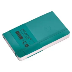 CUADERNO CON GOMILLA ANTARTIK NOTES TAPA BLANDA A6 HOJAS LISAS VERDE AGUAMARINA 100 HOJAS 80 GR FSC
