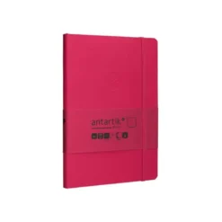 CUADERNO CON GOMILLA ANTARTIK NOTES TAPA BLANDA A5 HOJAS PUNTOS BURDEOS 80 HOJAS 80 GR FSC