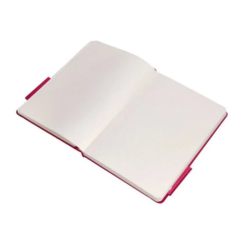 CUADERNO CON GOMILLA ANTARTIK NOTES TAPA DURA A4 HOJAS PUNTOS BURDEOS 100 HOJAS 80 GR FSC