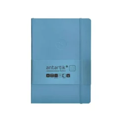 CUADERNO CON GOMILLA ANTARTIK NOTES TAPA BLANDA A5 HOJAS PUNTOS AZUL CLARO 80 HOJAS 80 GR FSC