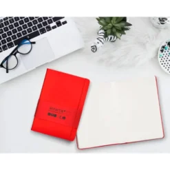 CUADERNO CON GOMILLA ANTARTIK NOTES TAPA DURA A5 HOJAS PUNTOS ROJO 100 HOJAS 80 GR FSC
