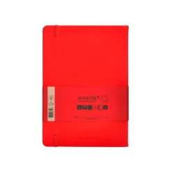 CUADERNO CON GOMILLA ANTARTIK NOTES TAPA DURA A5 HOJAS PUNTOS ROJO 100 HOJAS 80 GR FSC